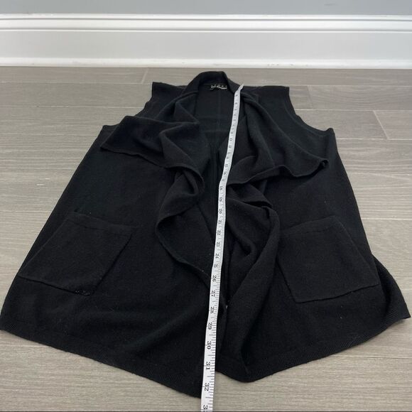 The Kooples Sport Wool Cashmere sleeveless open front cardigan vest sweater S - Picture 16 of 16